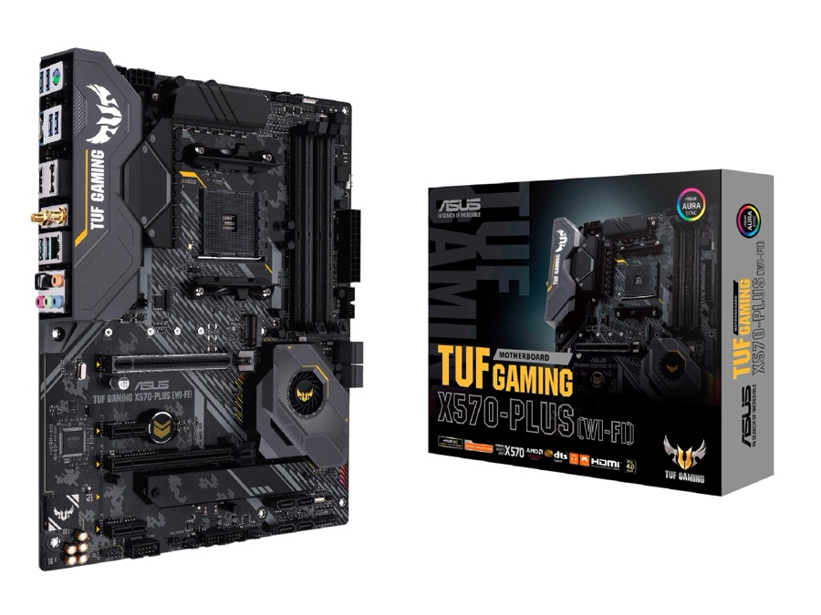 ASUS AM4 TUF Gaming X570-Plus (Wi-Fi) ATX Motherboard with PCIe 4.0, Dual M.2, 12+2 with Dr. MOS Power phase, HDMI, DP, SATA 6Gb/s, USB 3.2 Gen 2 and Aura Sync RGB Lighting