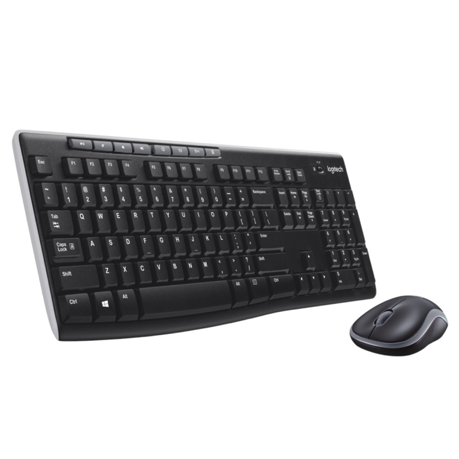 Logitech MK270 Wireless Keyboard and Mouse Combo, Full Size Keyboard, 2.4GHz USB Receiver, Long Battery Life, PC